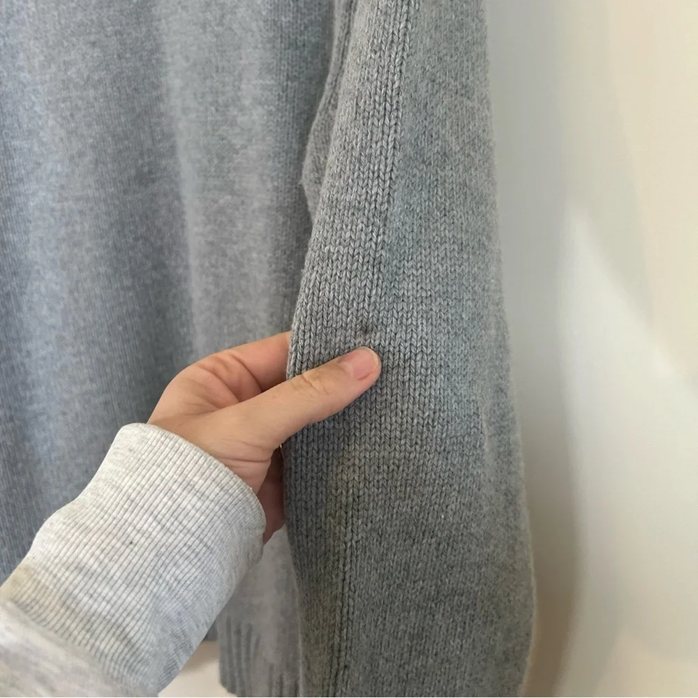 The‎ North Face Sweater Mens Medium Grey Cotton Wool Blend Crew Neck CB52